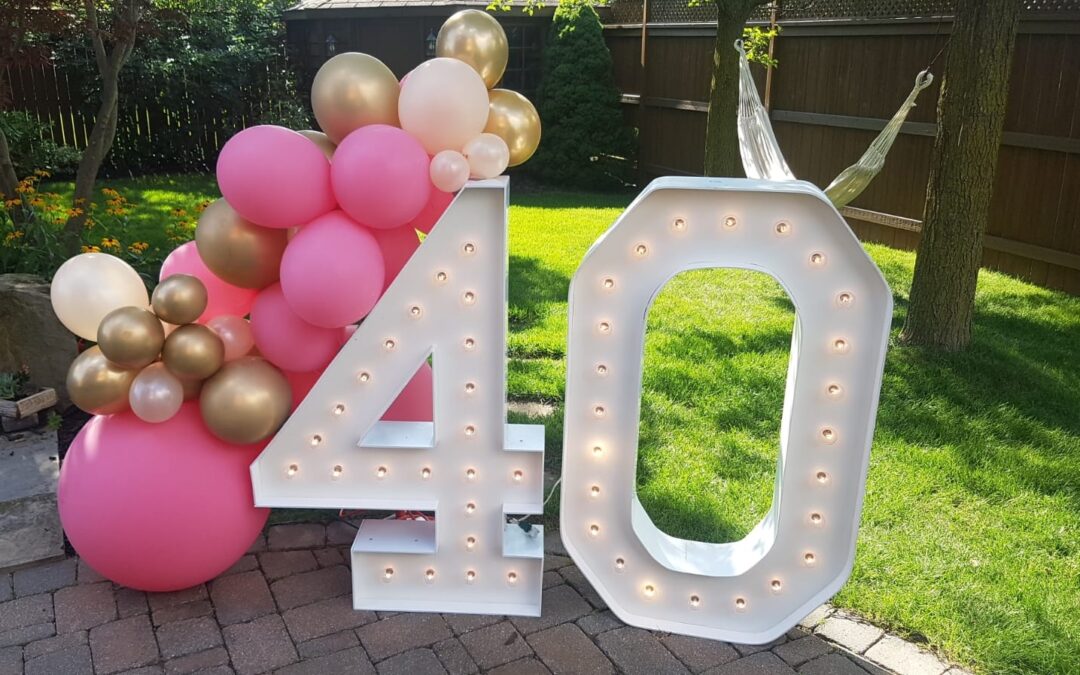 Marquee Letters at Birthday Parties in Fort Lauderdale