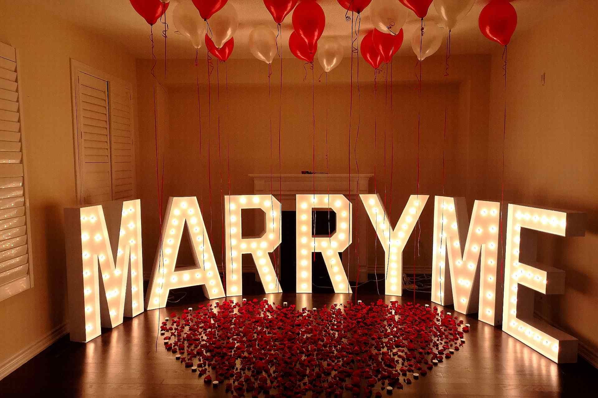 Arlington Marry Me Marquee Letters Rental