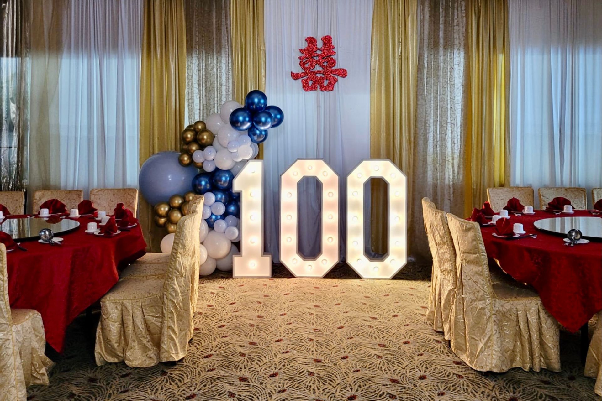 Corpus Christi Marquee Letters with Table Rental