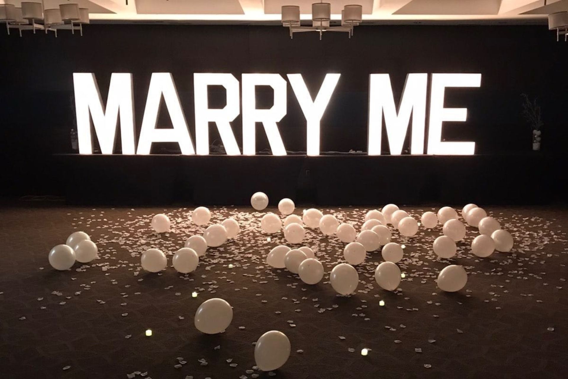 Palo Alto Marry Me Marquee Letters Rental
