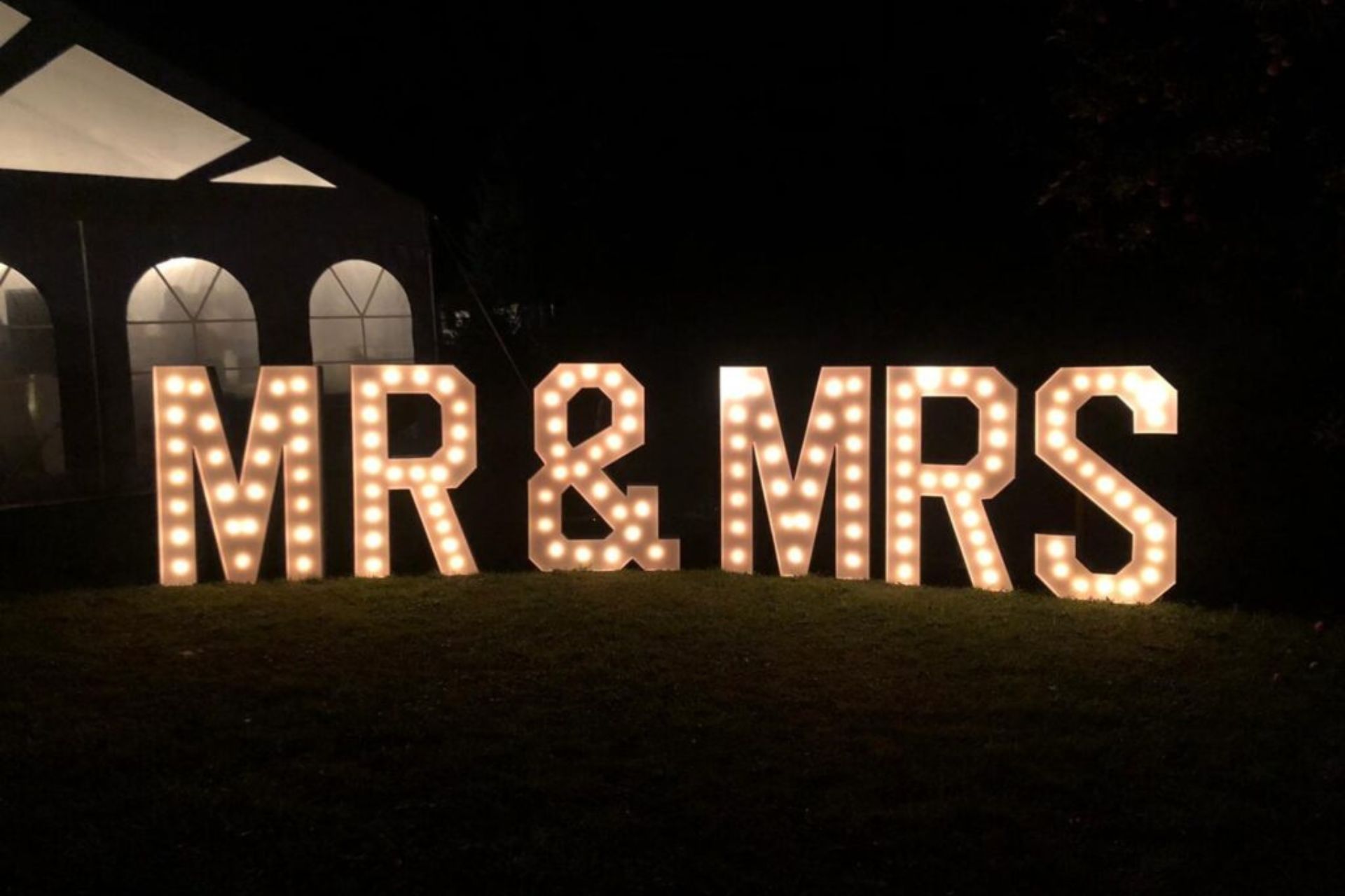Spokane Mr & Mrs marquee Letters Rental